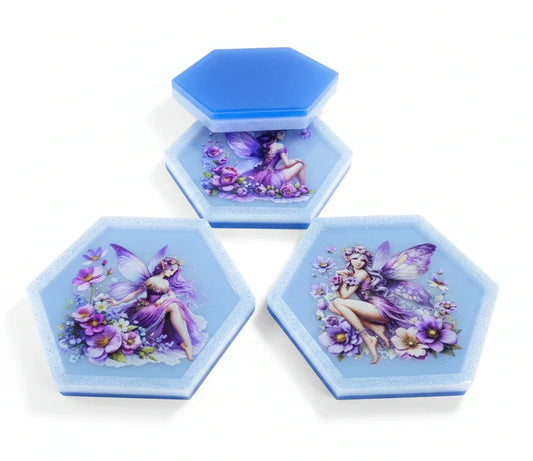Blue Fairy Hexagon Decor Set