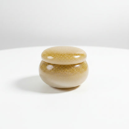 Glitter Gold Handcrafted Resin Bubble Jar