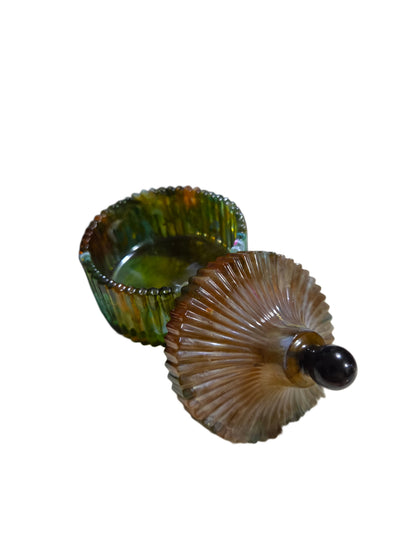 Designer Resin Jar with Swirled Color