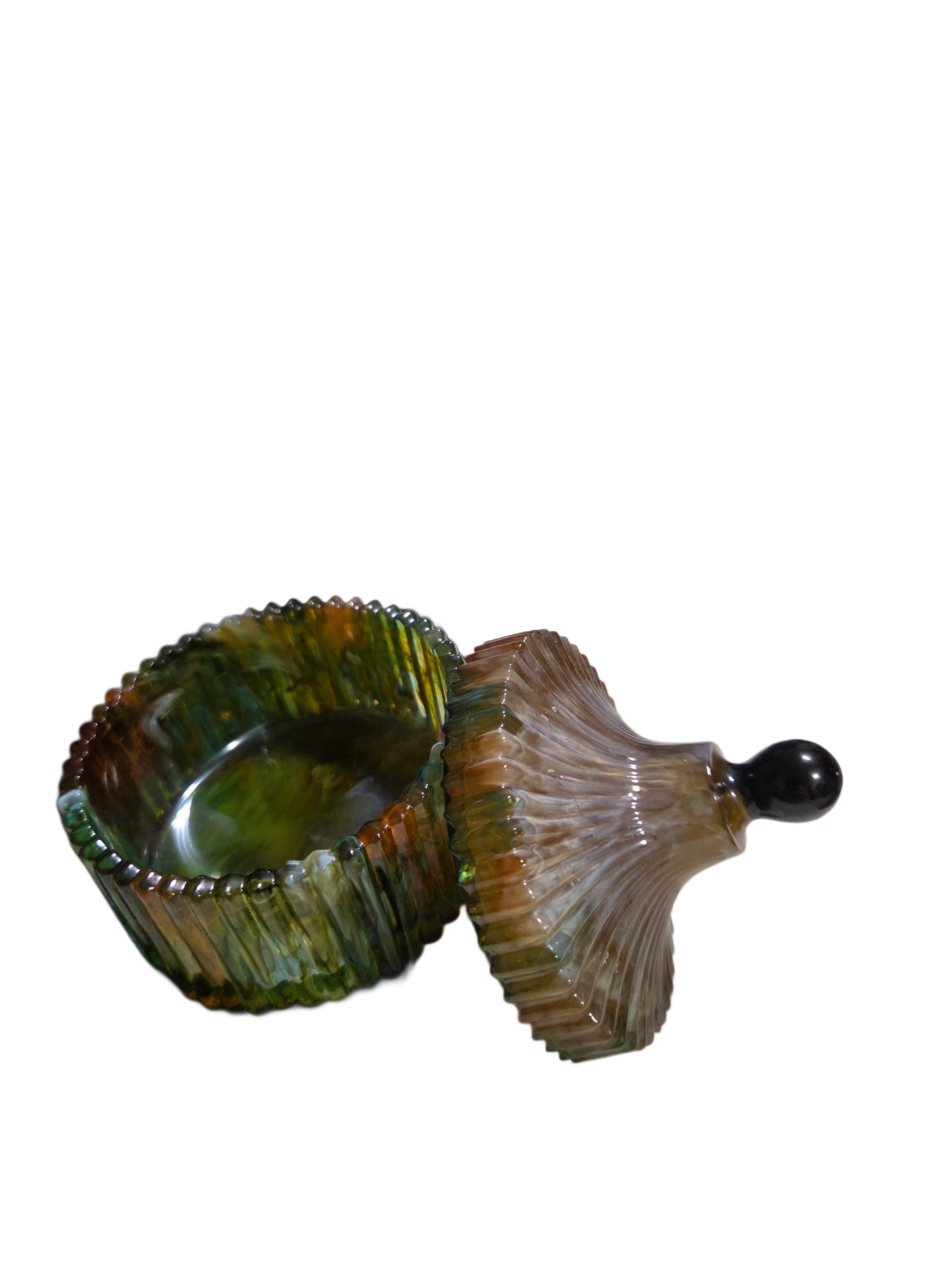 Designer Resin Jar with Swirled Color
