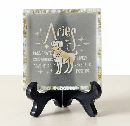 Square Aries Display Piece