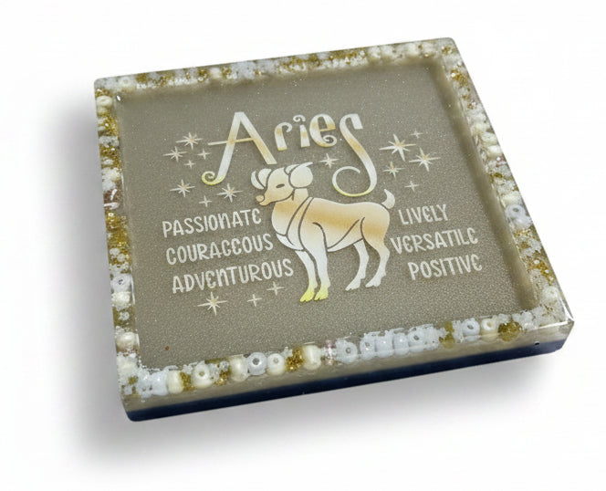 Square Aries Display Piece