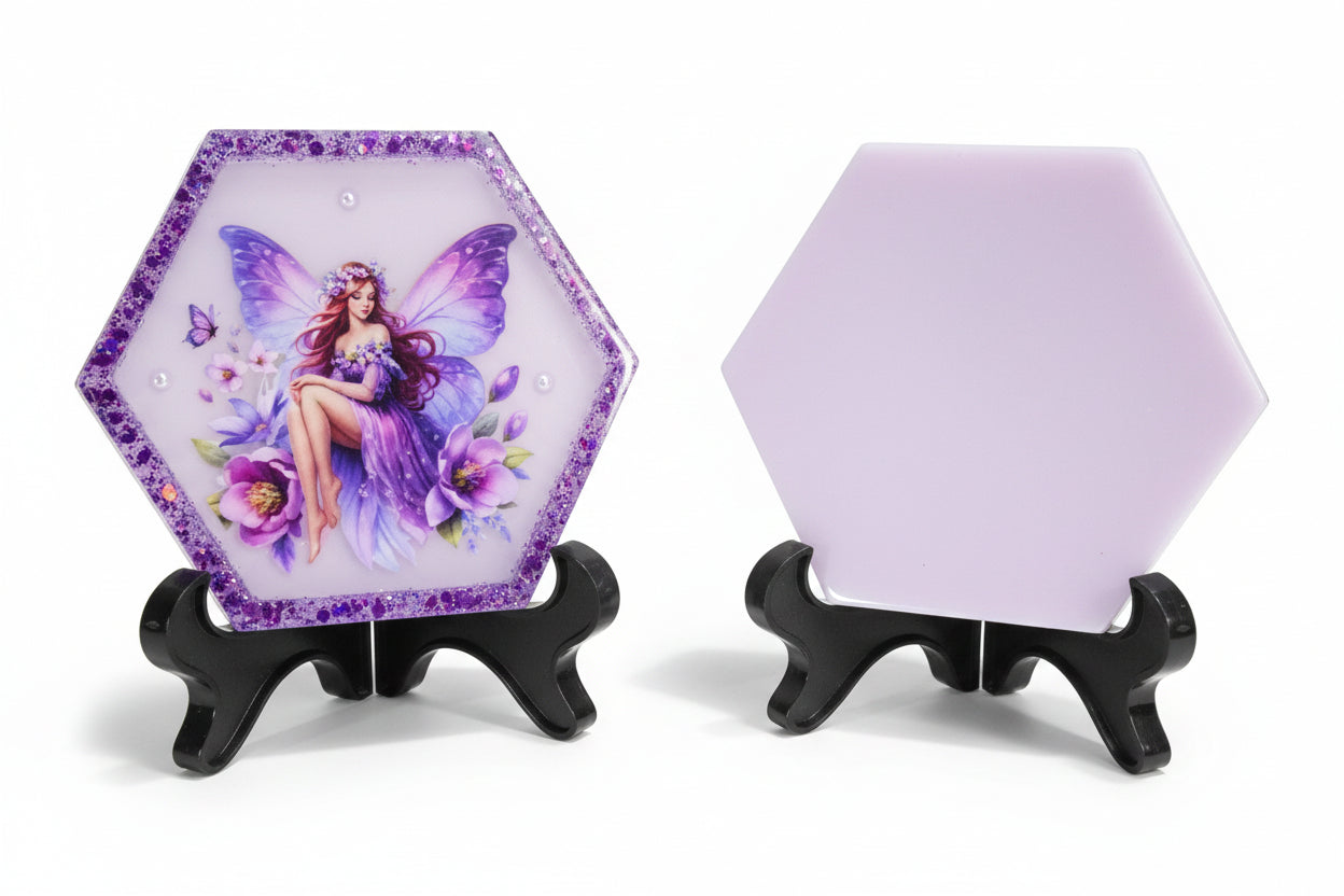 Purple Fairy Hexagon Decor Set