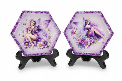 Purple Fairy Hexagon Decor Set