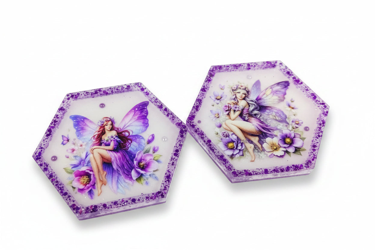 Purple Fairy Hexagon Decor Set