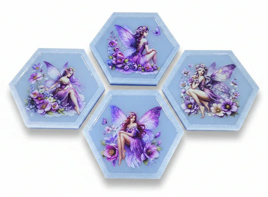 Blue Fairy Hexagon Decor Set
