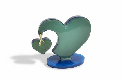 *Handcrafted Floral Heart Resin Sculpture with Dangling Butterfly Charm – Real Dried Flower Art | Botanical Whimsy Home Decor | Crazy Chaotic Crafter*