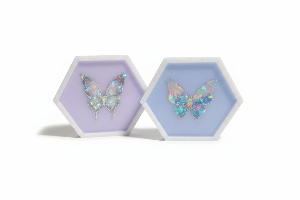 Butterfly Hexagon Decor Set