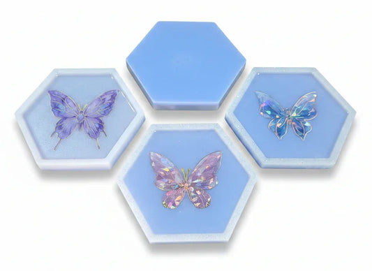 Butterfly Hexagon Decor Set