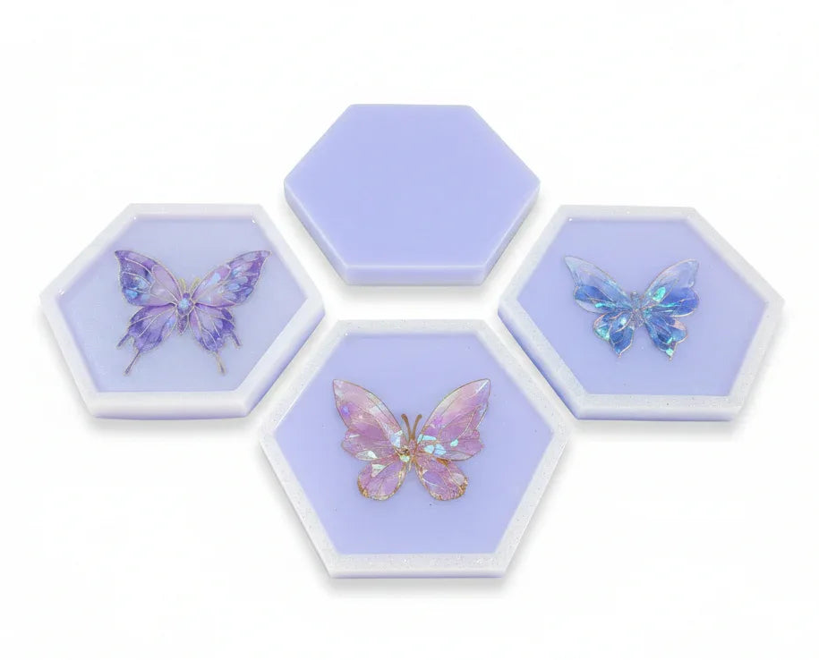 Butterfly Hexagon Decor Set