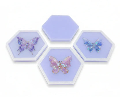 Butterfly Hexagon Decor Set