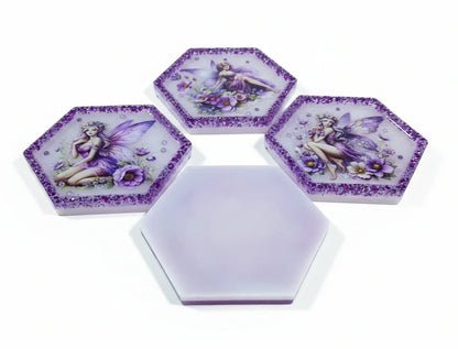 Purple Fairy Hexagon Decor Set