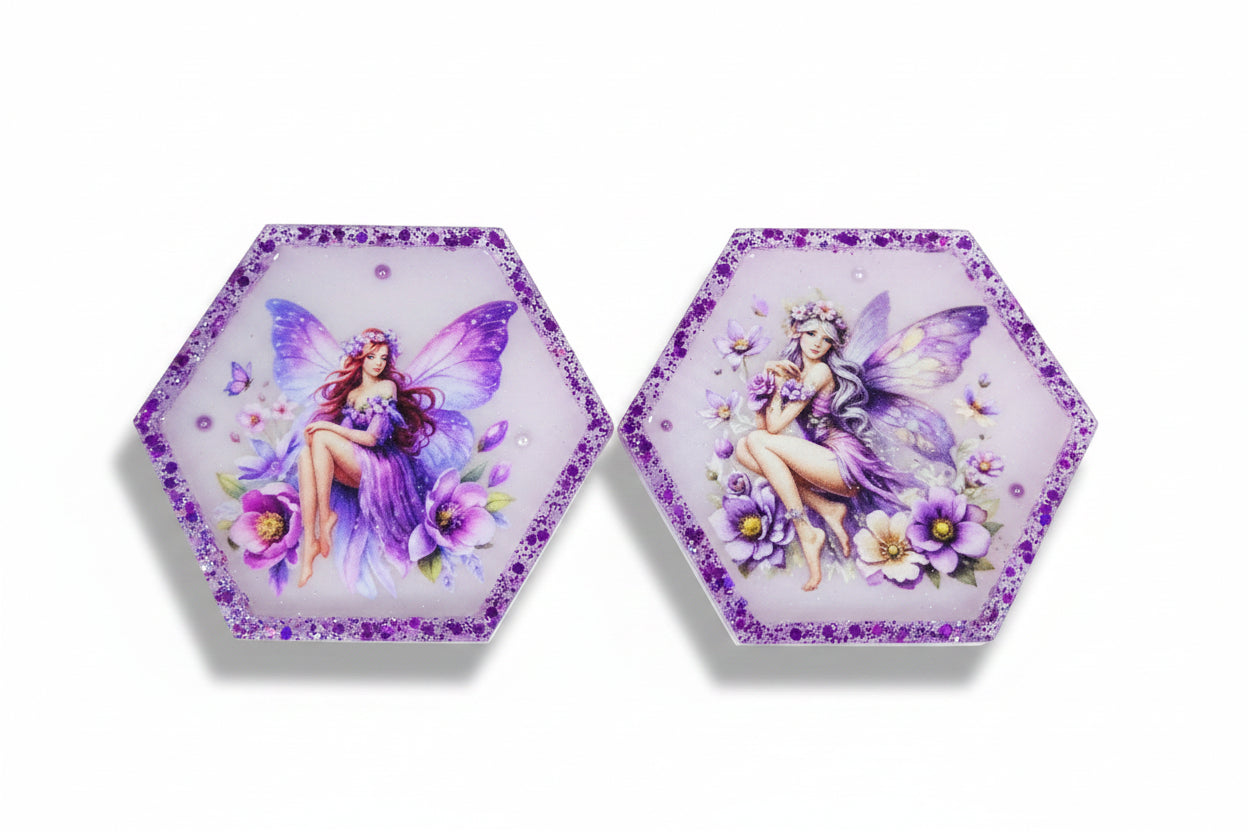 Purple Fairy Hexagon Decor Set