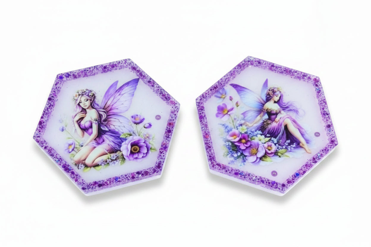Purple Fairy Hexagon Decor Set