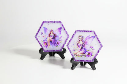 Purple Fairy Hexagon Decor Set