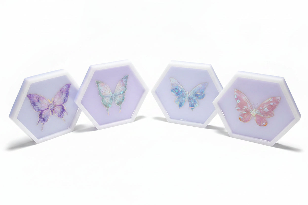 Butterfly Hexagon Decor Set