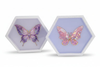 Butterfly Hexagon Decor Set