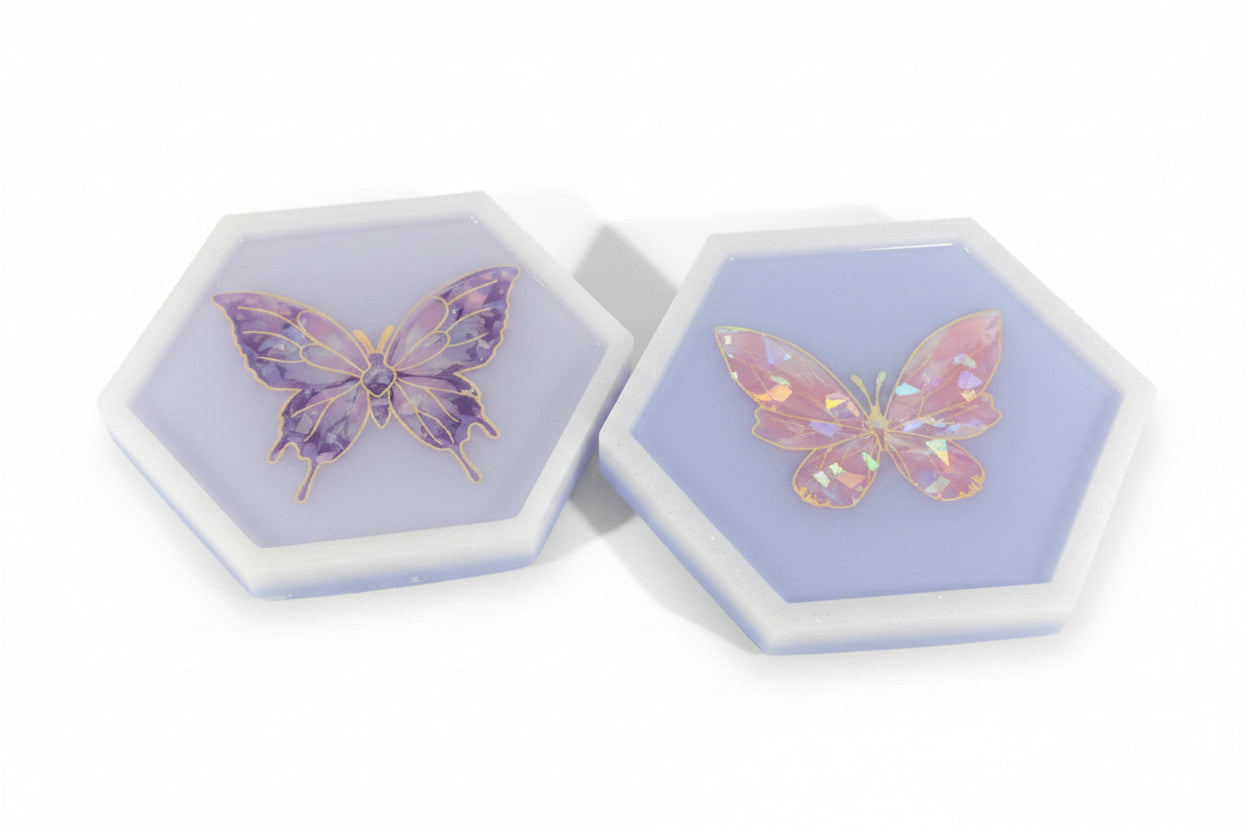 Butterfly Hexagon Decor Set