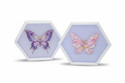 Butterfly Hexagon Decor Set