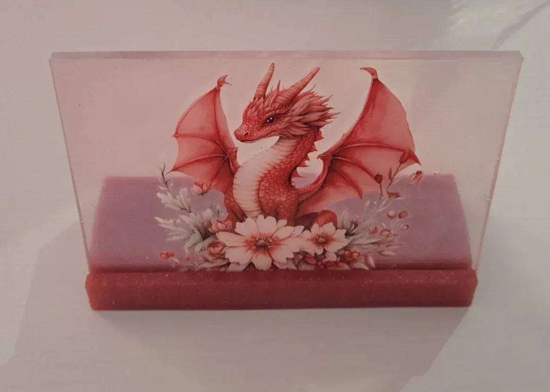 Red Enchanted Dragon Acrylic Plaque